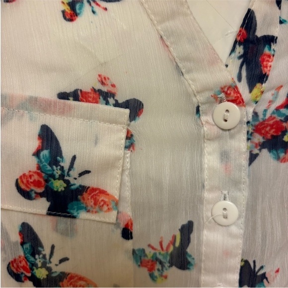 Butterfly Print Women's Top - Picture 5 of 5